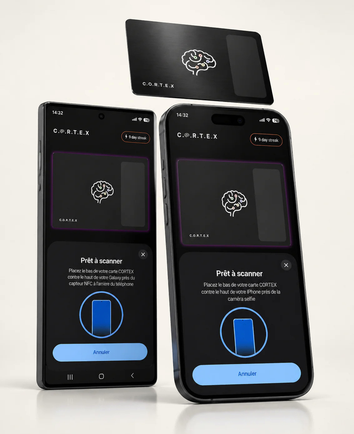 C.O.R.T.E.X carte NFC